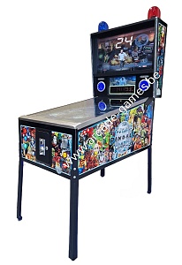 P-G 49" 4K PINBALL met 1300 games + Jukebox --THE FANTASTIC PINBALL-- 2