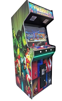 A-G 27 LCD arcade met 12800 GAMES 'MARVEL' + LED verlichting met afstandsbediening