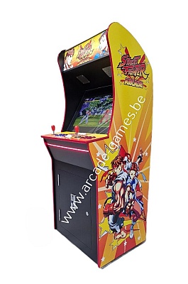A-G 27 LCD arcade met 12800 GAMES 'STREET FIGHTER' + LED verlichting met afstandsbediening