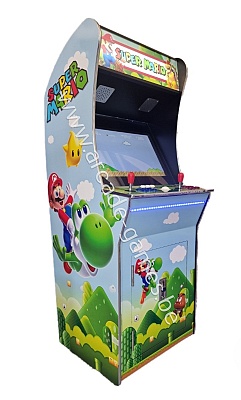 A-G 27 LCD arcade met 12800 GAMES 'SUPER MARIO' + LED verlichting met afstandsbediening