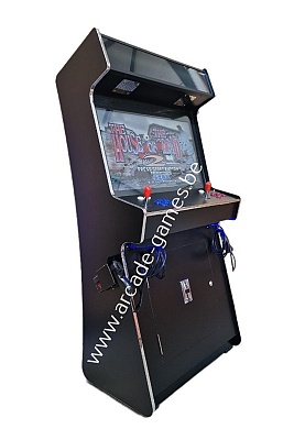 A-G 32 LCD arcade met 12800 GAMES + 2 LIGHTGUNS + LED BLACK
